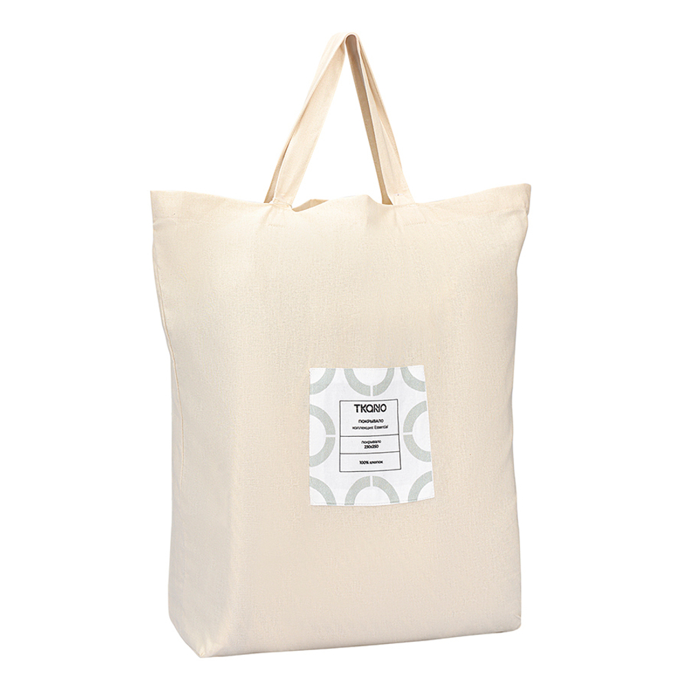 Покрывало из хлопка warm traditions бежево-серого цвета из коллекции essential, 230х250 см