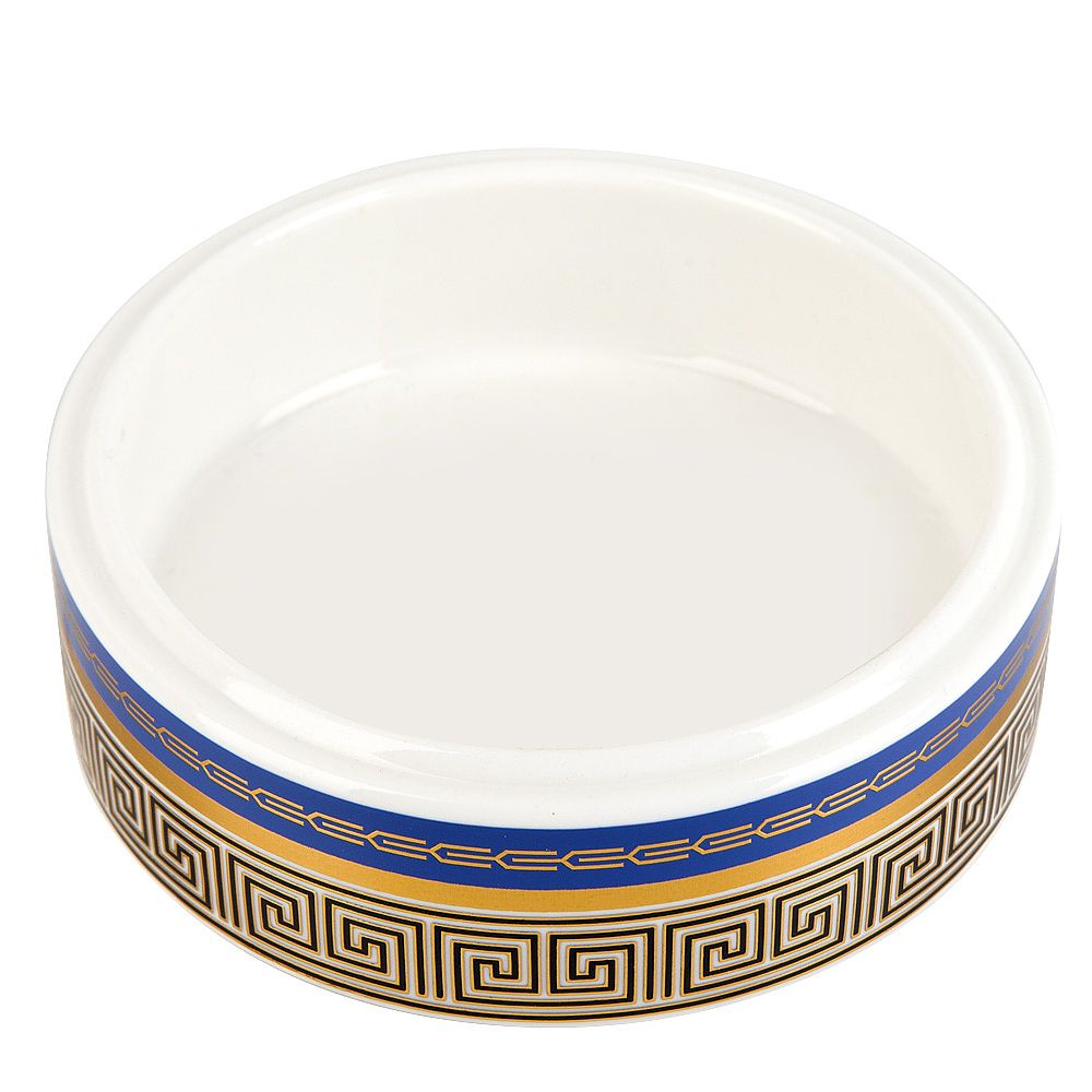 Шкатулка декоративная "Golden Blue"12*4 (фарфор) (подарочная упаковка)