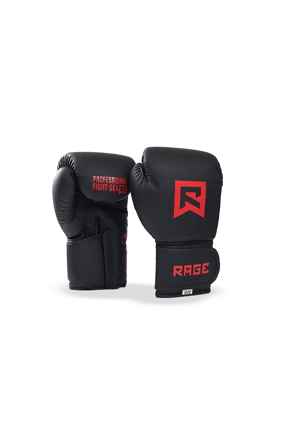 Перчатки боксерские RAGE PFG черно-красн. в чехле