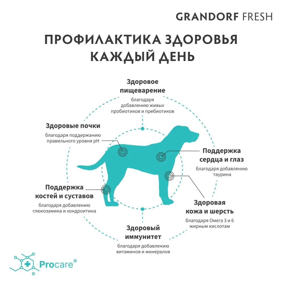 Уценка! Срок 23.03 / Сухой корм GRANDORF Fresh Dog Adult MAXI Lamb&Sweet Potato для собак крупных пород из свежего мяса ягненка с бататом
