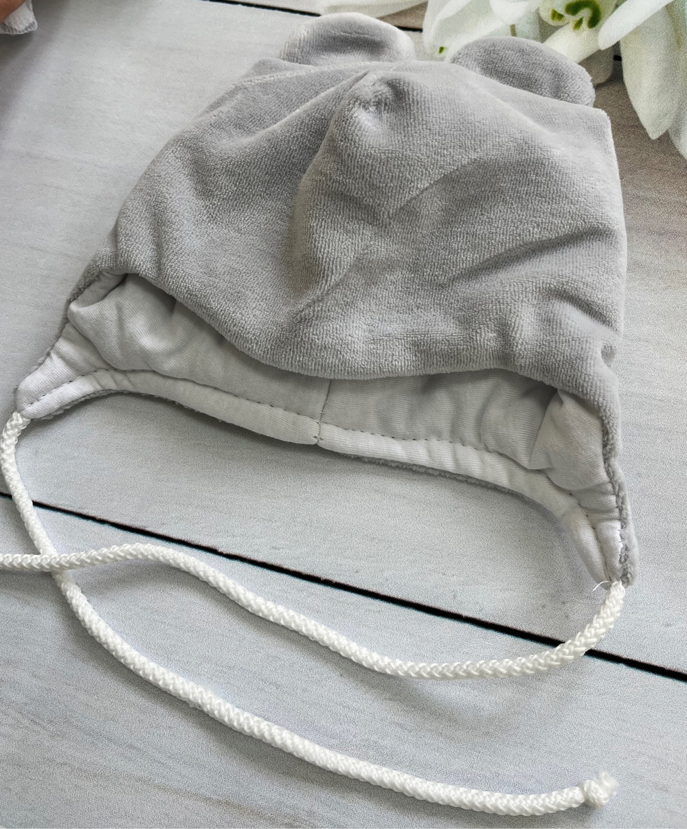 Комплект на выписку 5 предметов "Мишка" (Цвет: Серый)