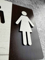 Табличка на дверь туалета