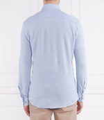 Льняная рубашка Roan_F BOSS BLACK - голубой(50488333)