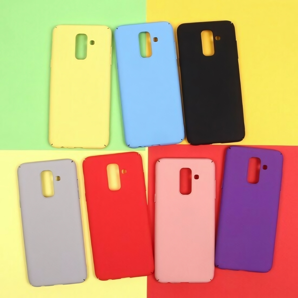 Панель матовая Soft Touch для Samsung Galaxy A6+ (2018), 010659 Светло-серый