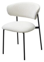 Стул М-City DISAUR Леонардо Soul 000 Белый, букле, Черный каркас