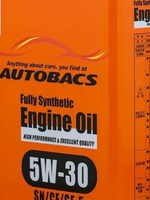 Масло моторное синтетическое AUTOBACS  5W30 ENGINE OIL FS SN/CF GF-5 4л