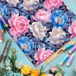 Ткань Ниагара Софт цветущий розарий