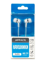 Наушники APPACS (рус.) APE02, jack3.5, провод 1,2м