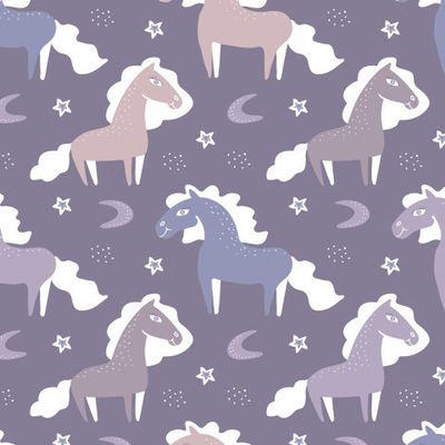 Buy baby fabric animal horse pony pale lilac