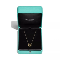 Подвеска из жёлтого золота 18к(750проба) с чёрным ониксом и бриллиантами, Tiffany💠 ✨Exclusive ✨