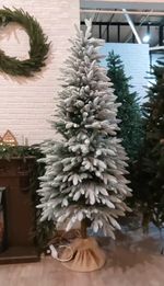 Заснеженная елка на ножке «Иветта» (Литая хвоя) 110 см / 1,1 м