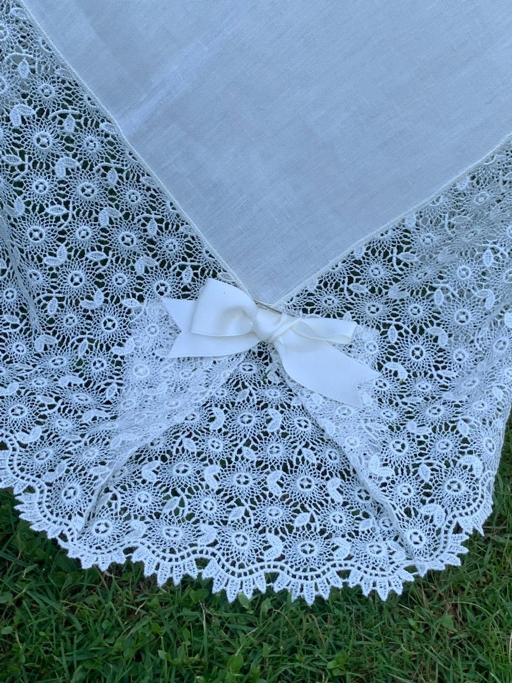 Скатерть 180x300 и 12 салфеток Palombella Guinone Elite сливочные