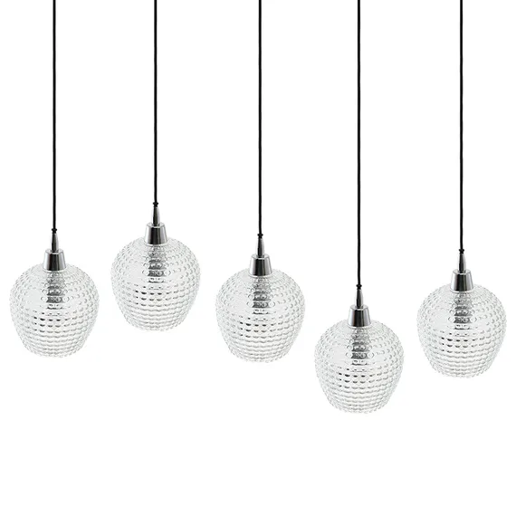 Светильник подвесной каскадный aurora, 110х18 см, прозрачный