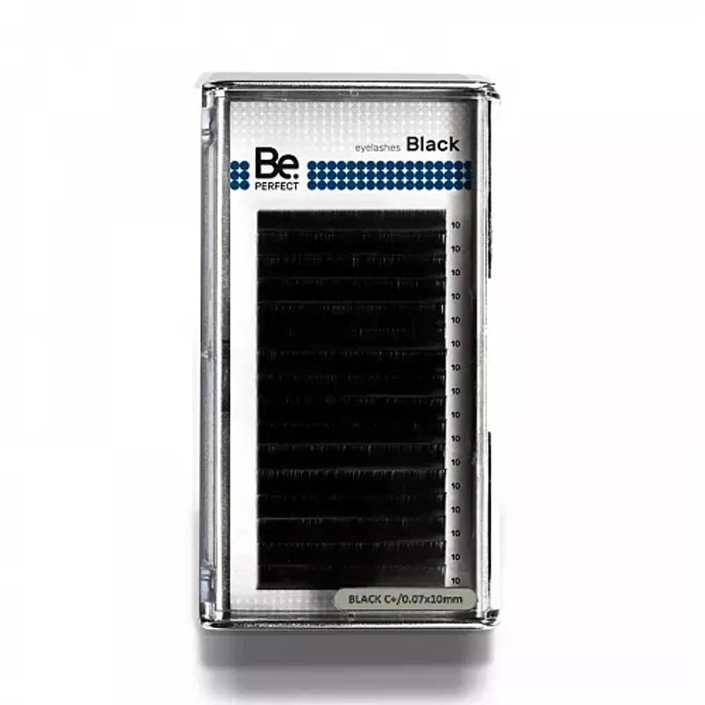 Чёрные ресницы Be Perfect Black 16 линий (L /0.07/14)