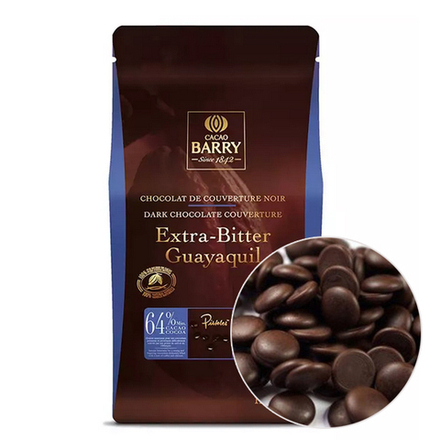 Шоколад Cacao Barry EXTRA BITTER GUAYAQUIL 64% Горький, 250гр