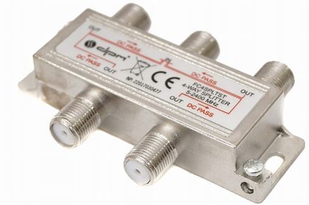 Делитель спутникового и телевизионного сигнала на 4 ТВ (5-2400 Мгц)