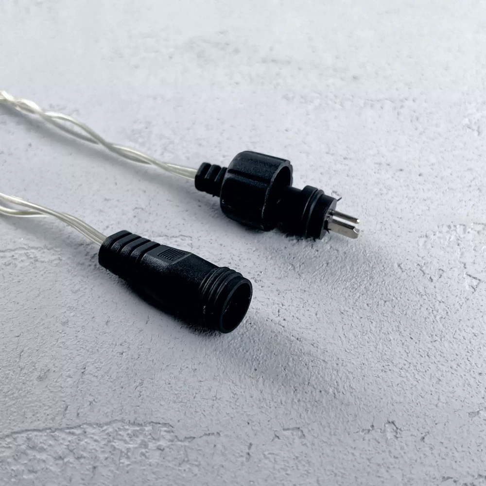 Светодиодная бахрома 5*0,9 м., 348 шампань LED, силиконовый прозрачный провод, Beauty Led (ECC348-10-2CH)