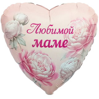 Сердце "Пионы для Любимой Мамы"