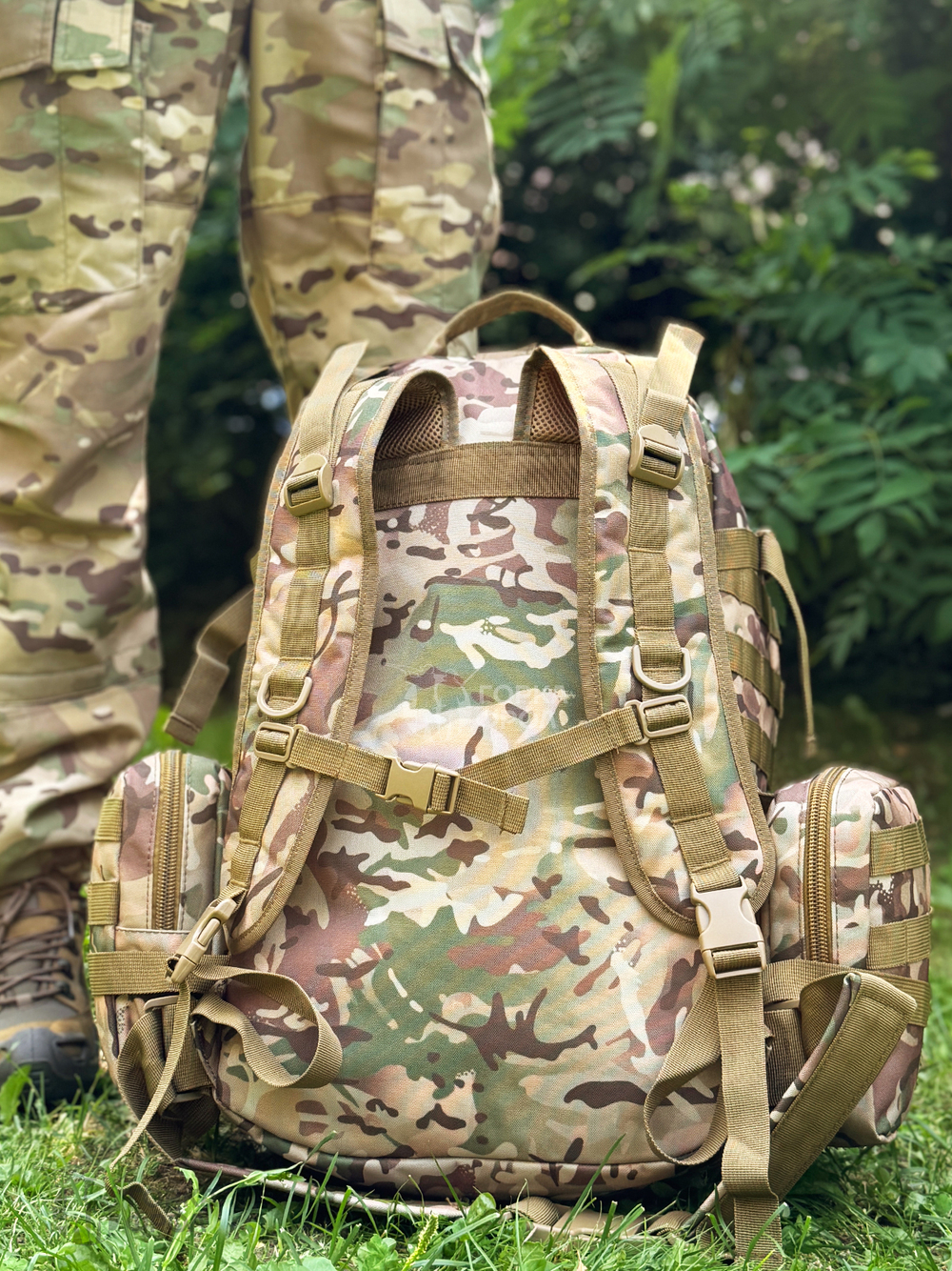 Рюкзак тактический Legioner 55 л с подсумками Cordura 600D Мультикам