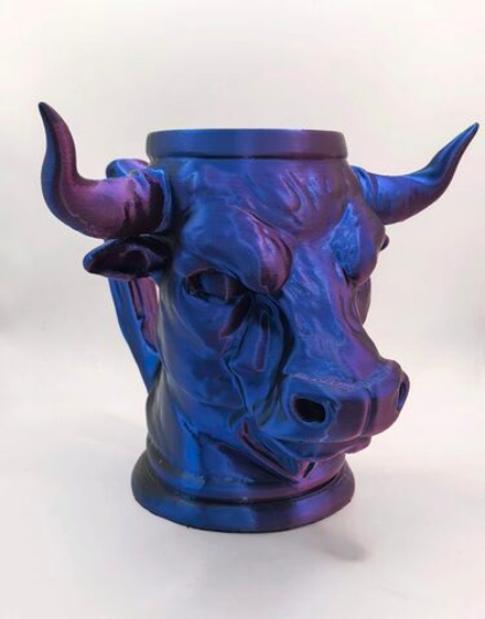 Подставка под банку "Бык" 3д печать