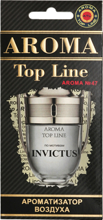 Ароматизатор для автомобиля AROMA TOP LINE №47 INVICTUS картон