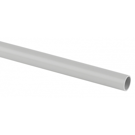 Труба ПВХ гладкая жесткая ЭРА TRUB-16-2-PVC 2х метровая легкая серая d 16мм 104м