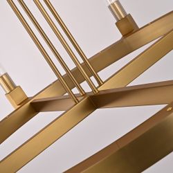 Люстра На Штанге Canelle Round Chandelier 8 Modern Brass By Imperiumloft