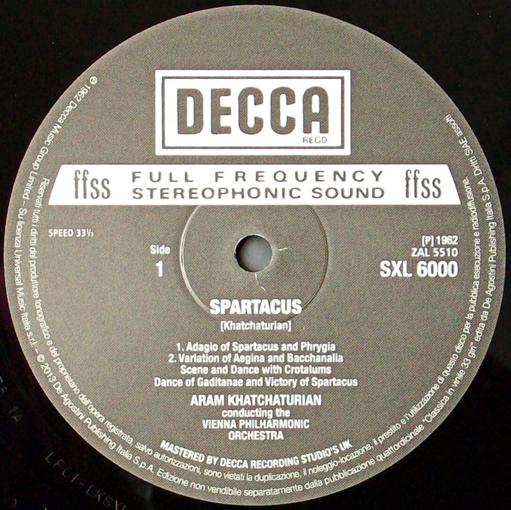Khatchaturian, Wiener Philharmoniker / Spartacus, Gayaneh (LP)