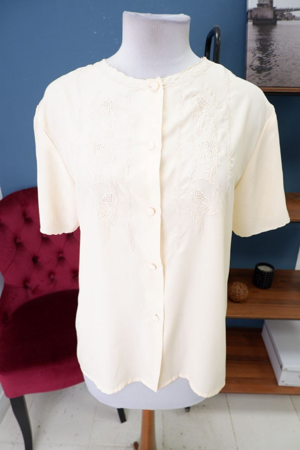 Блуза Linhua нежного цвета 50 размер