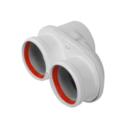 Адаптер моноблочный Royal Thermo 60/100 для перехода на двухтрубную систему 80/80 (универсальный)