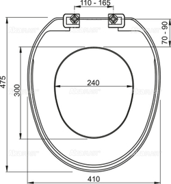 Сиденье A3553  для унитаза