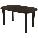 Стол овальный шоколадный 1360х740мм