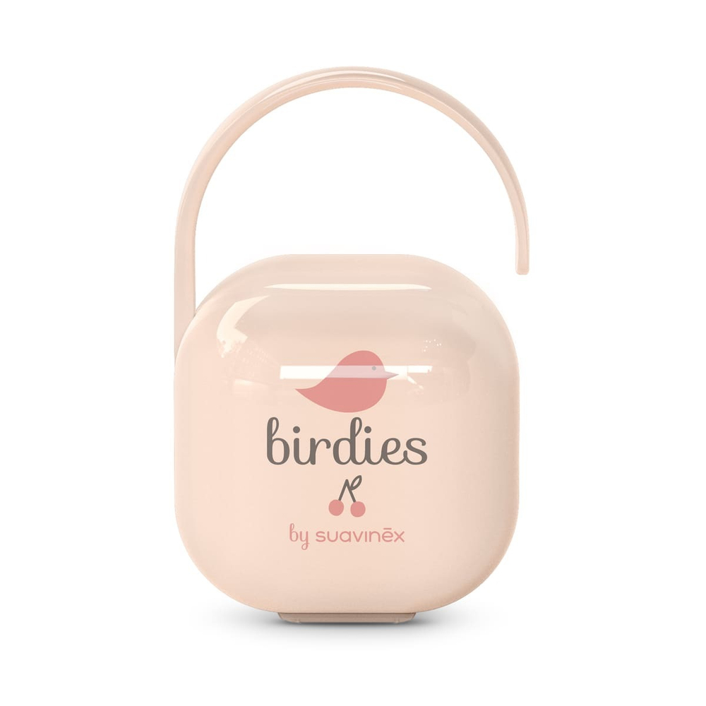 Футляр для пустышек Suavinex Birdies розовый