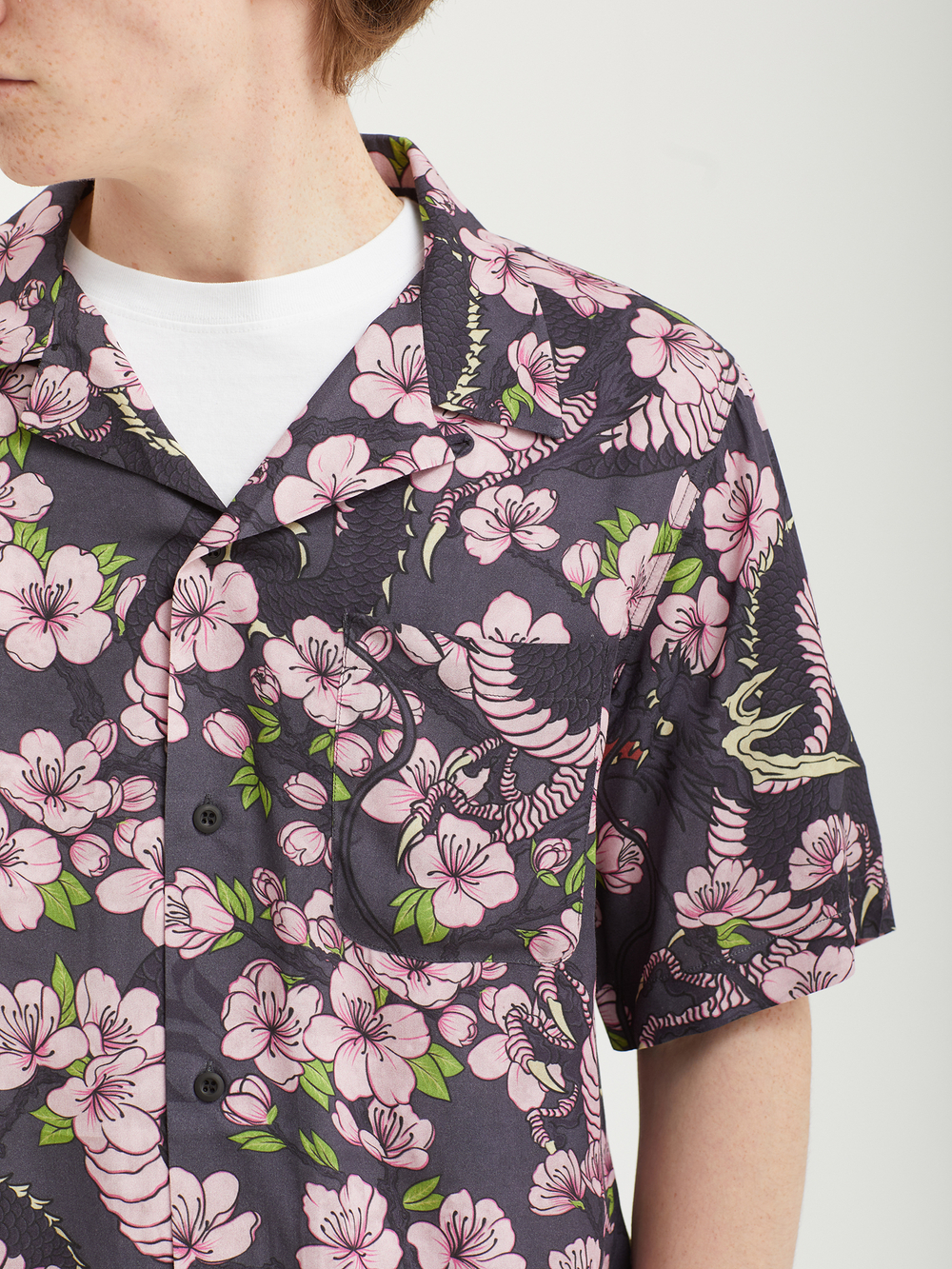Мужская Рубашка Sakura Camp Collar