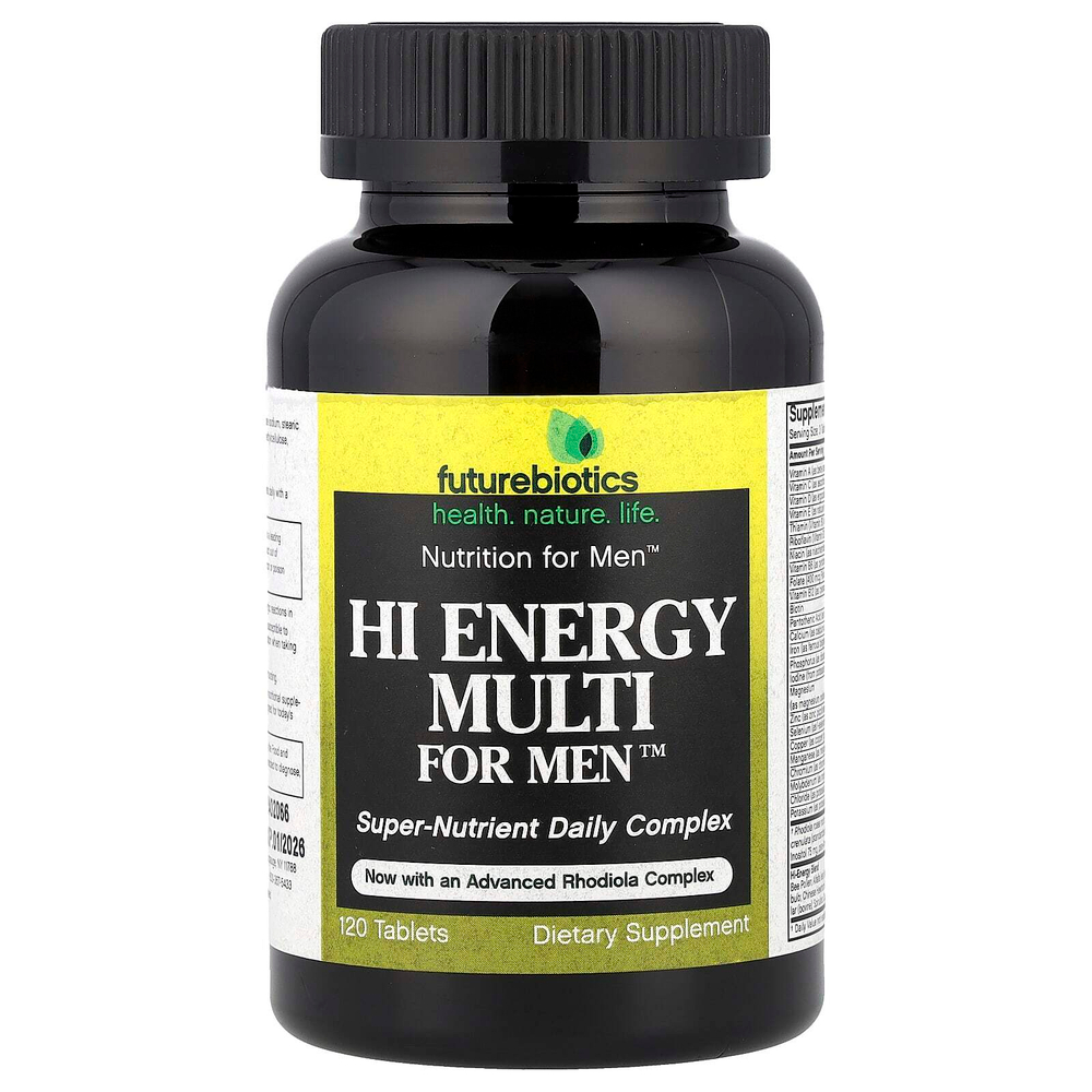 Futurebiotics, Hi Energy Multi, для мужчин, 120 таблеток