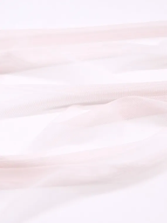 Сетка эластичная Lauma с эффектом голого тела, серебристый пион 168