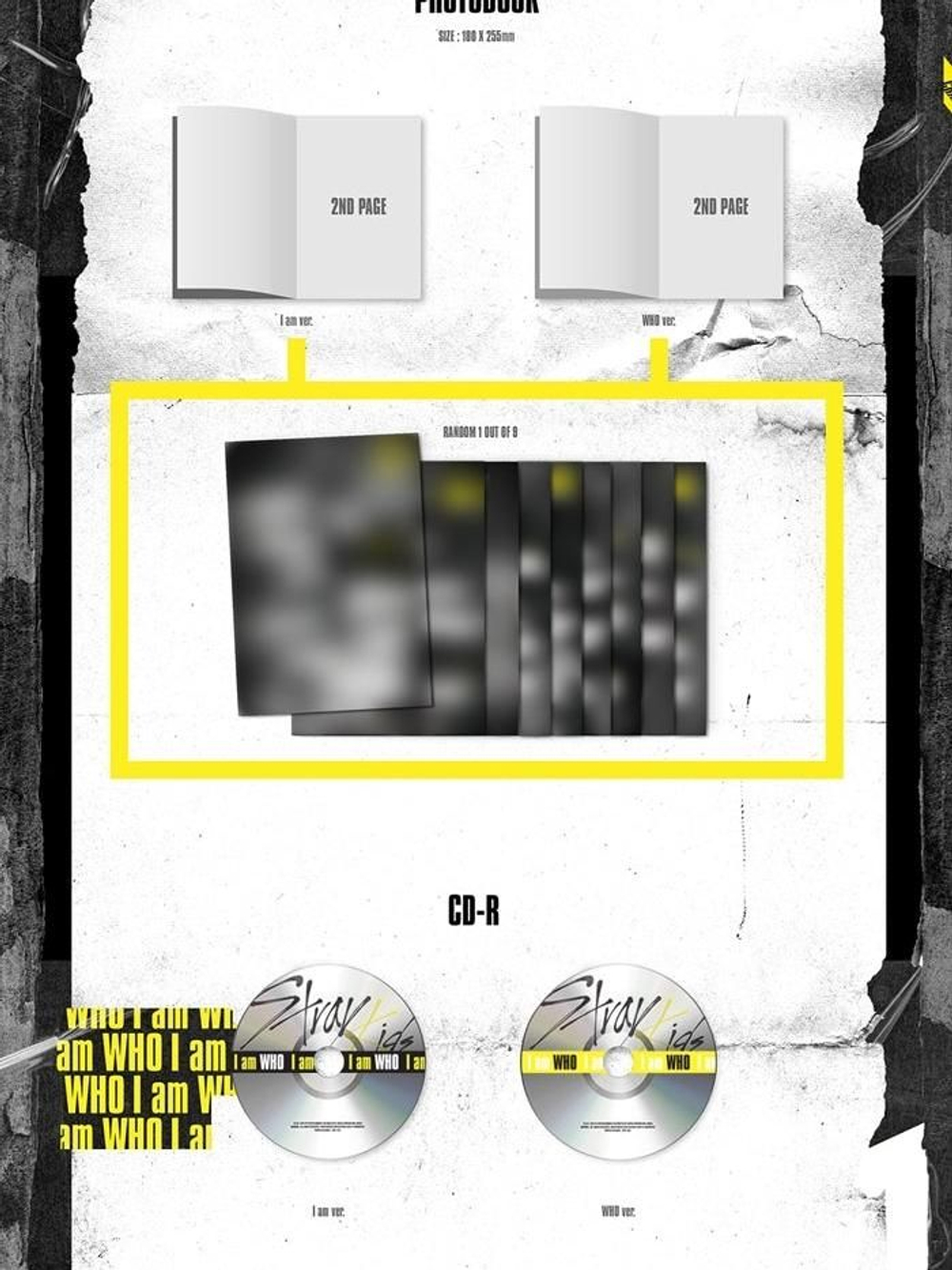 Альбом Stray Kids - I am WHO 2nd Mini Album RANDOM Version