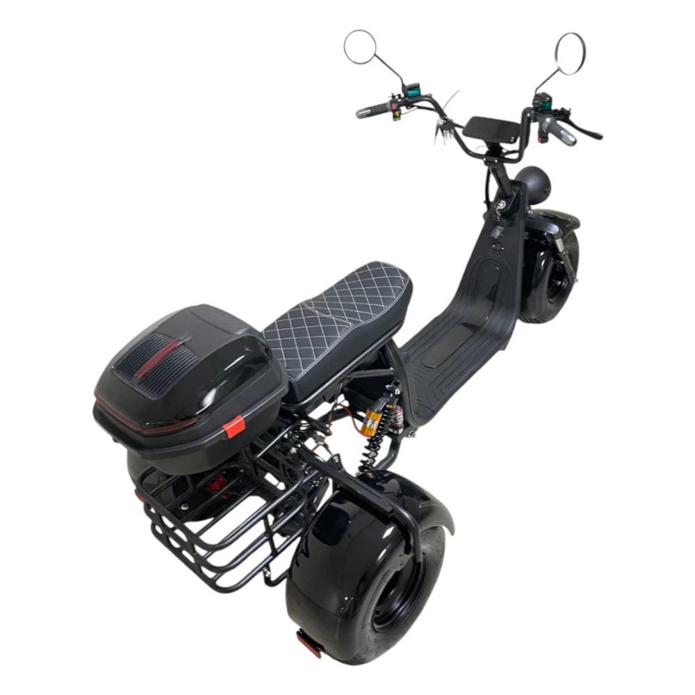 Электроскутер CITYCOCO X7 Pro TRIKE Черный глянец