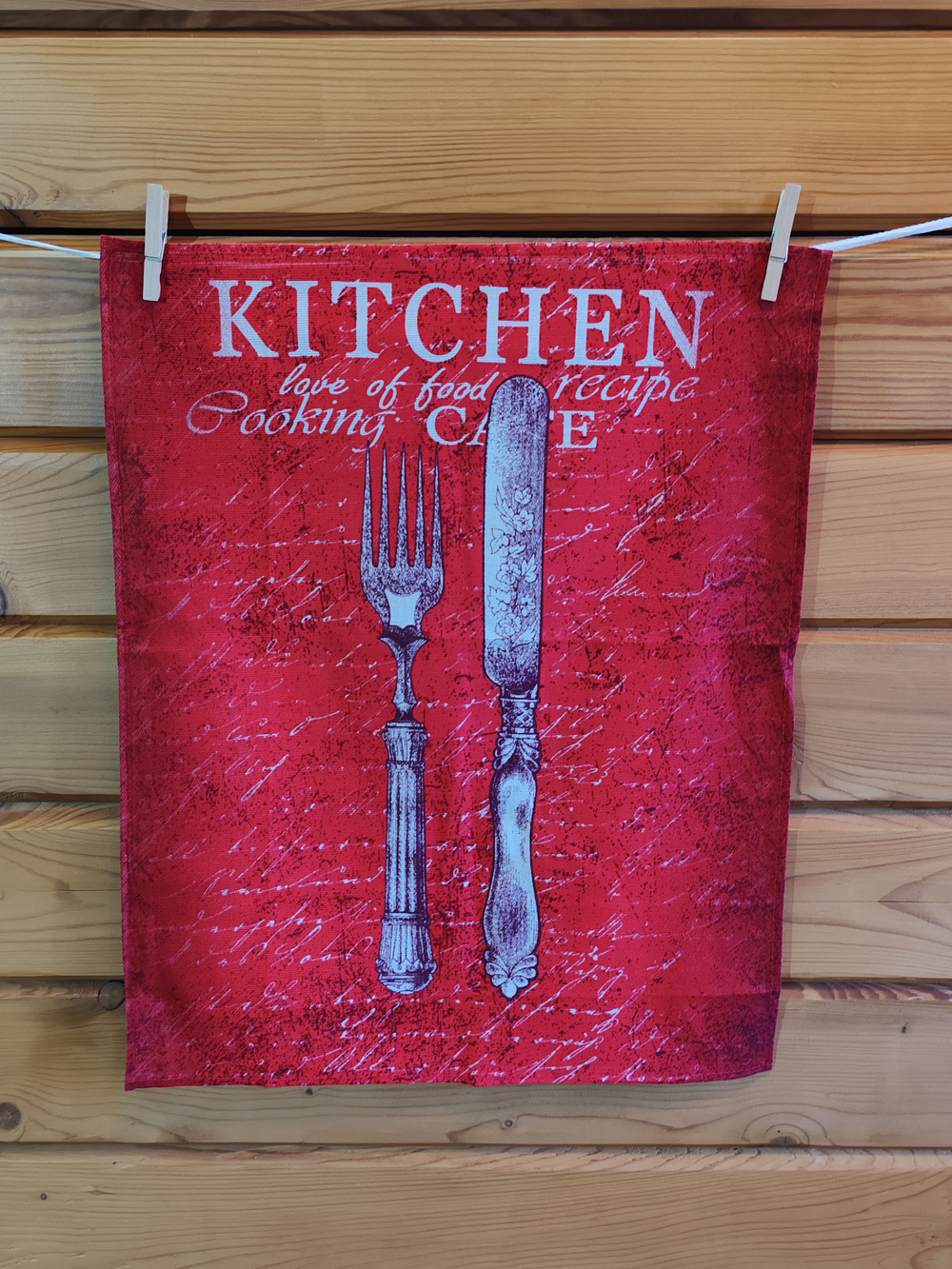 Набор кухонных полотенец, 3 шт , 45х60 см , рогожка