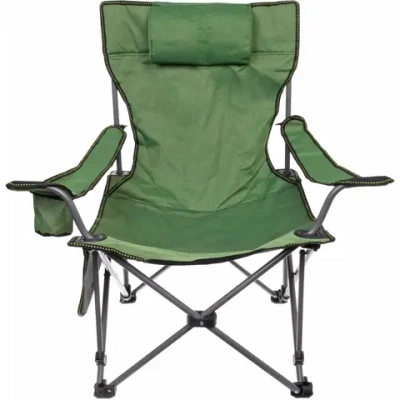 Кресло складное с подлокотниками до 120кг 85*88*53см зеленое