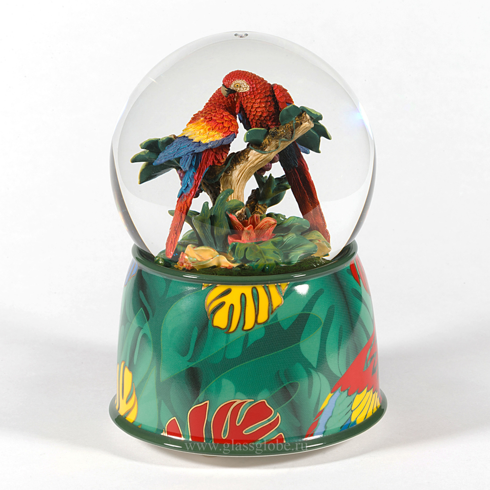 Снежный шар "Попугаи"