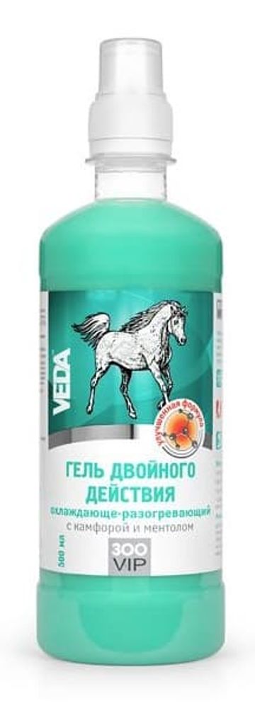 Гель д/лошадей охлажд.-разогр. с камфорой и ментолом 500мл (ZooVIP)