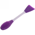 Кисть двухсторонняя для нанесения маски и бережного умывания «Beauty», микс 3 цвета, 16,5см