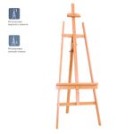 Мольберт напольный Лира с бегунком Гамма "Студия", 52*73*147см, бук
