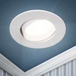 Светильник встраиваемый декоративный ЭРА KL92 WH под лампу MR16 GU5.3 белый пластиковый