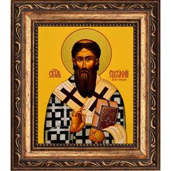 Евстафий I Сербский, святитель архиепископ. Икона на холсте.