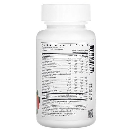 Michael's Health, жевательная добавка для детей, мультивитамины и минералы, натуральный фруктовый пунш, 120 вегетарианских жевательных таблеток