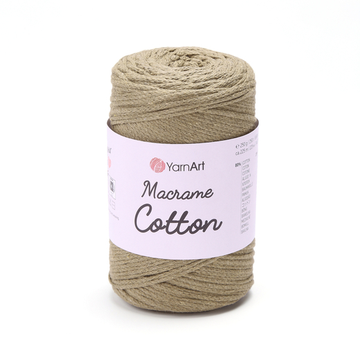 Пряжа YarnArt Macrame Cotton, бежевая оливка