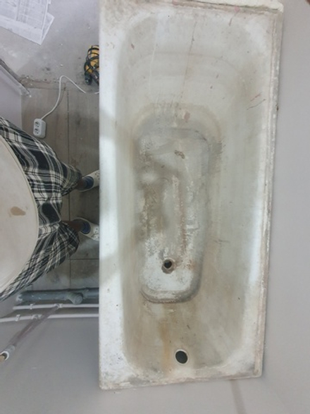 Шпаклевка бортов ванны