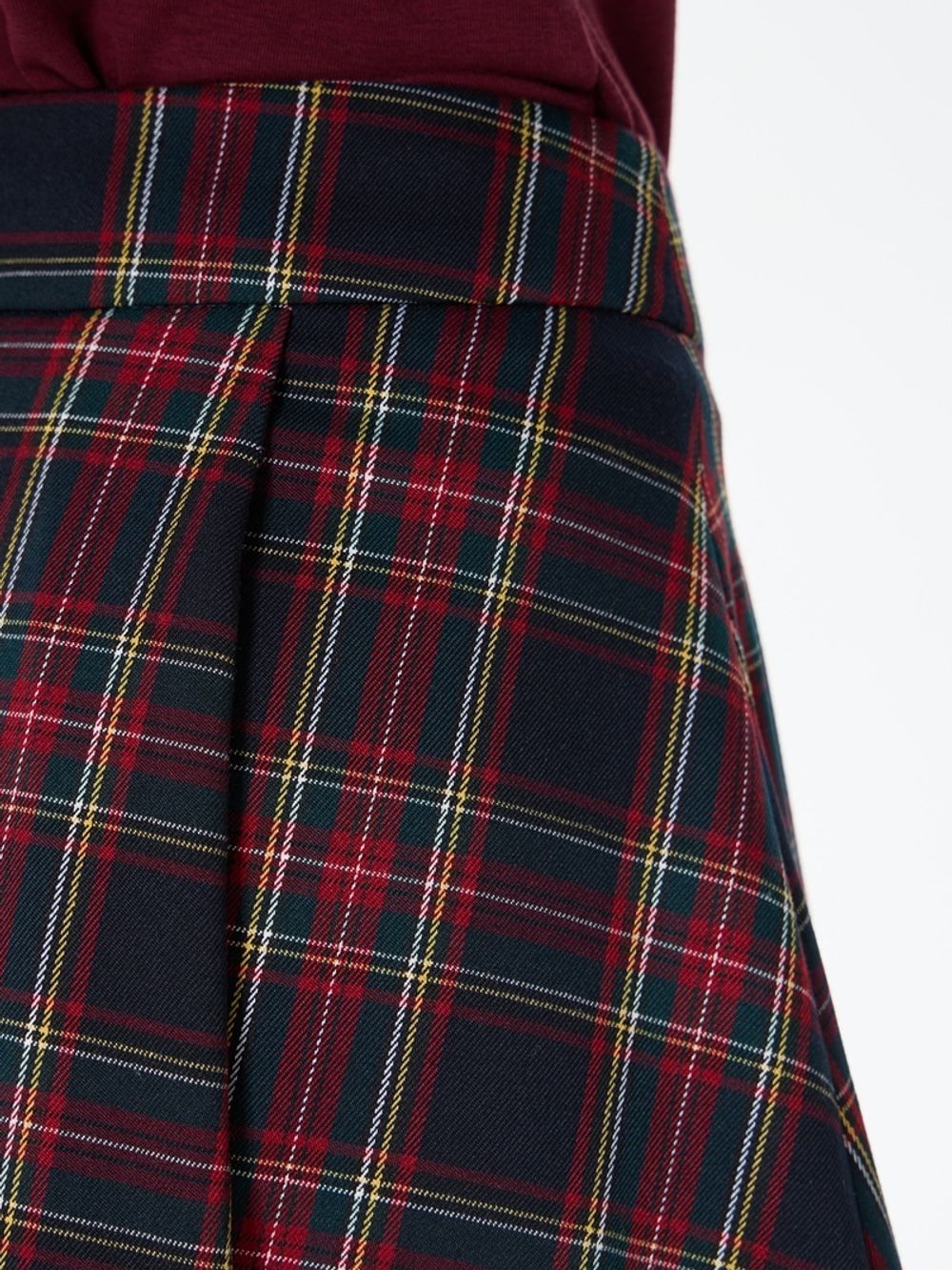 Юбка со складками в клетку